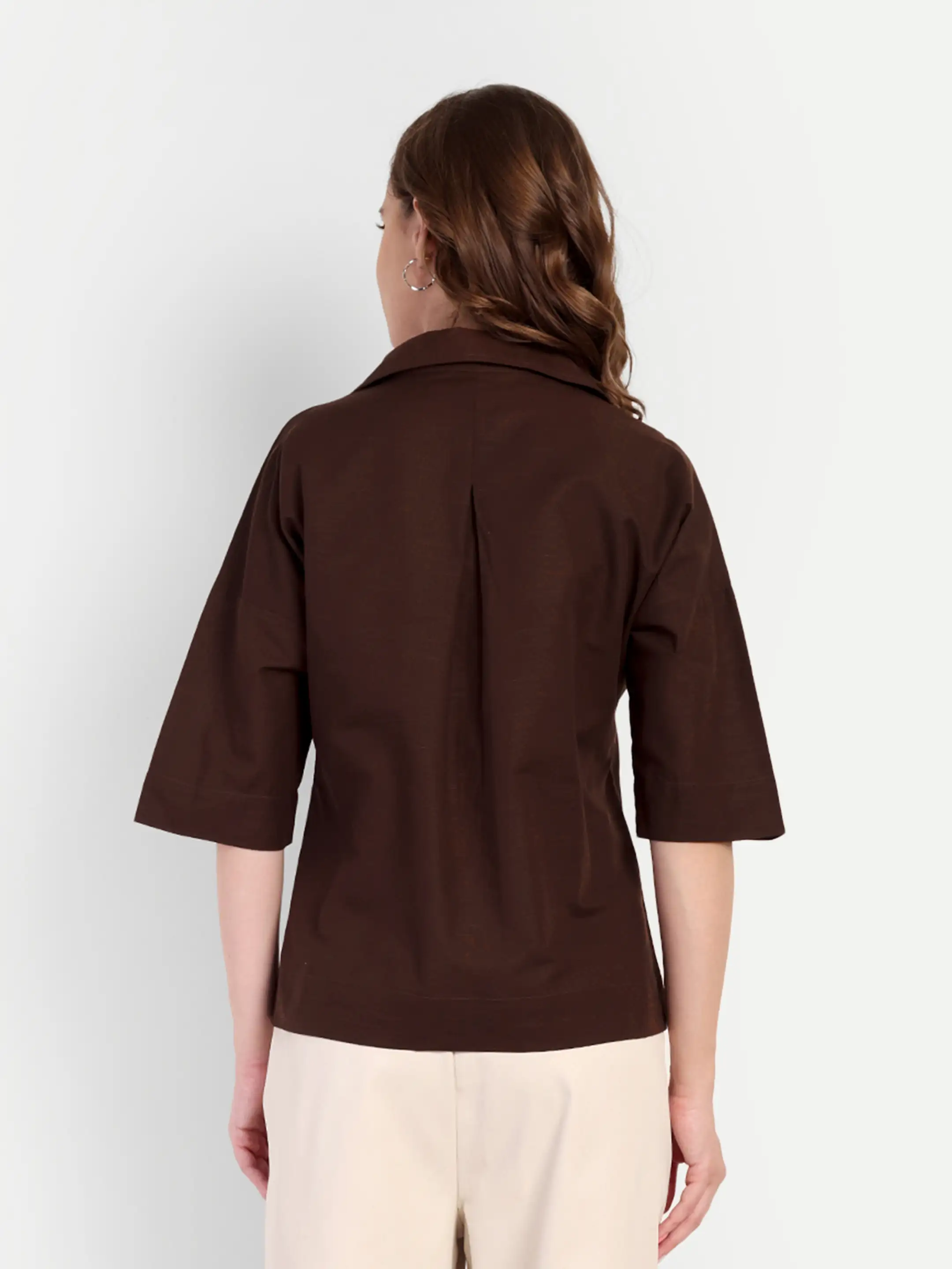 female model ecommerce photography Western Wear Formal Shirt